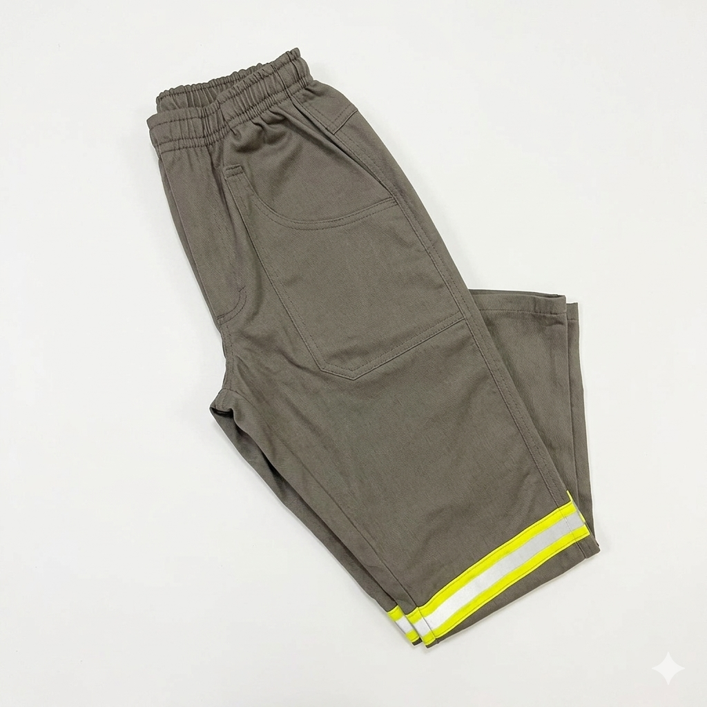 Calça Retardante a Chamas NR10 Cinza com Refletivo (1)
