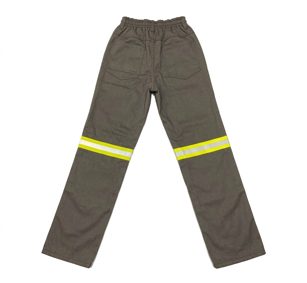 Calça Retardante a Chamas NR10 Cinza com Refletivo (4)